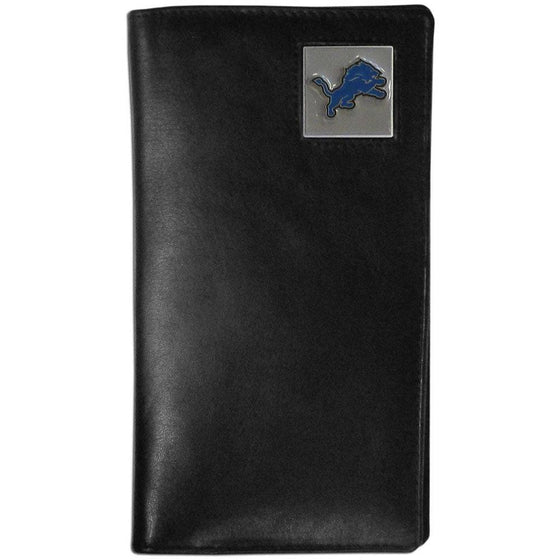 Detroit Lions Leather Tall Wallet (SSKG) - 757 Sports Collectibles