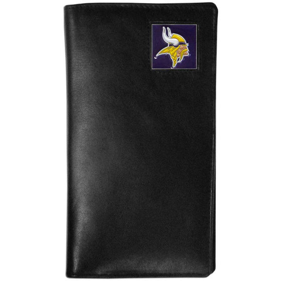 Minnesota Vikings Leather Tall Wallet (SSKG) - 757 Sports Collectibles