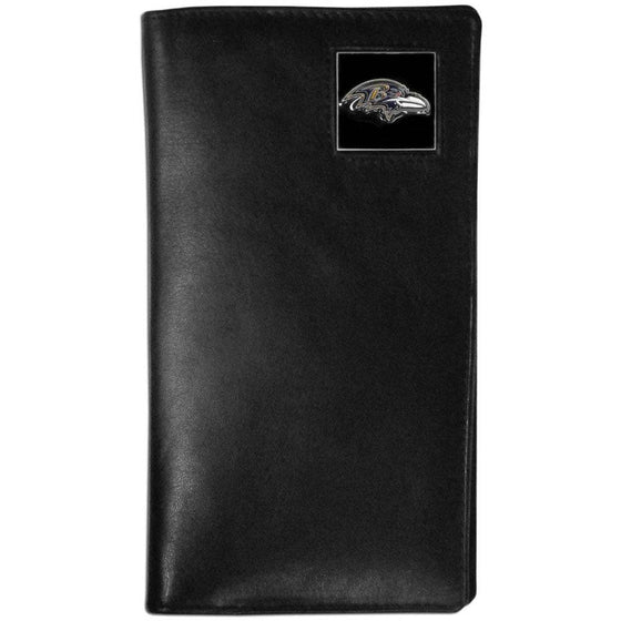 Baltimore Ravens Leather Tall Wallet (SSKG) - 757 Sports Collectibles