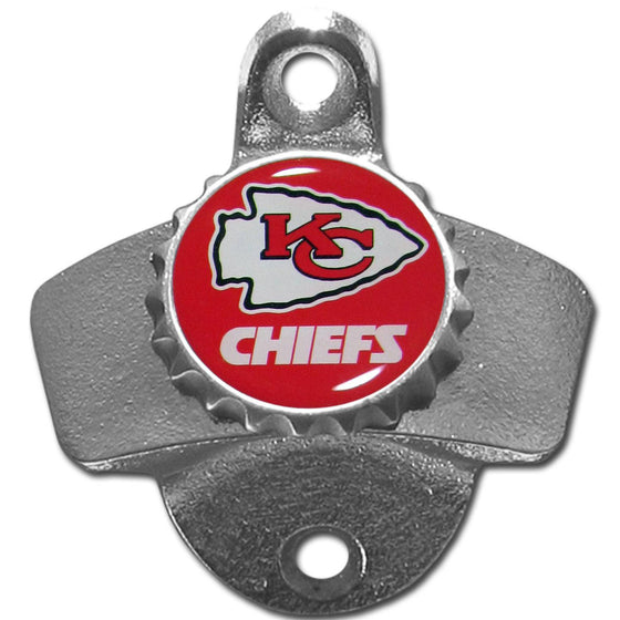 Kansas City Chiefs Wall Mounted Bottle Opener (SSKG) - 757 Sports Collectibles