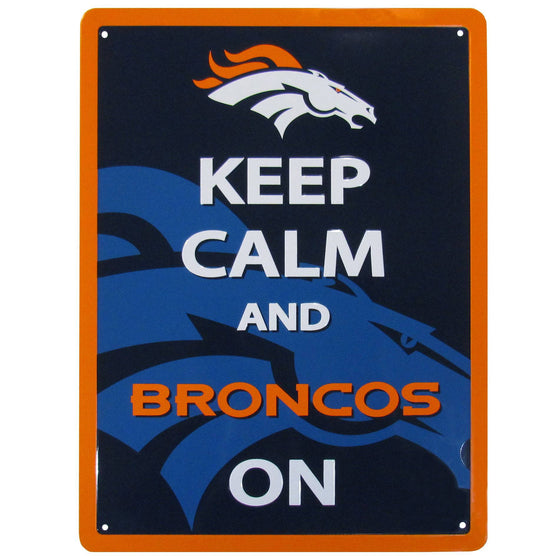 Denver Broncos Keep Calm Sign (SSKG) - 757 Sports Collectibles