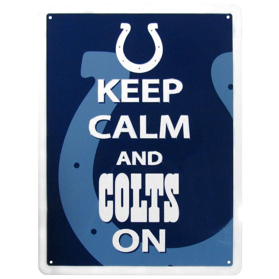 Indianapolis Colts Keep Calm Sign (SSKG) - 757 Sports Collectibles