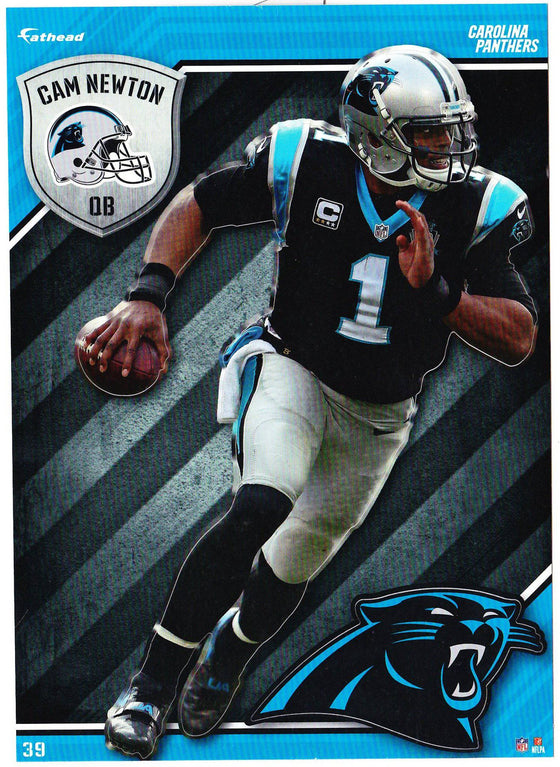 NFL Carolina Panthers Cam Newton Fathead Tradeable Decal Sticker 5x7 - 757 Sports Collectibles