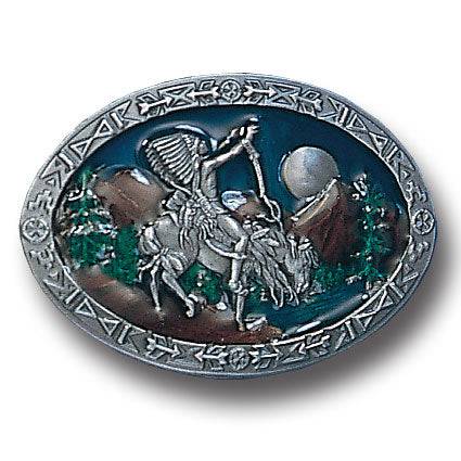 Chief Joseph  Enameled Belt Buckle (SSKG) - 757 Sports Collectibles