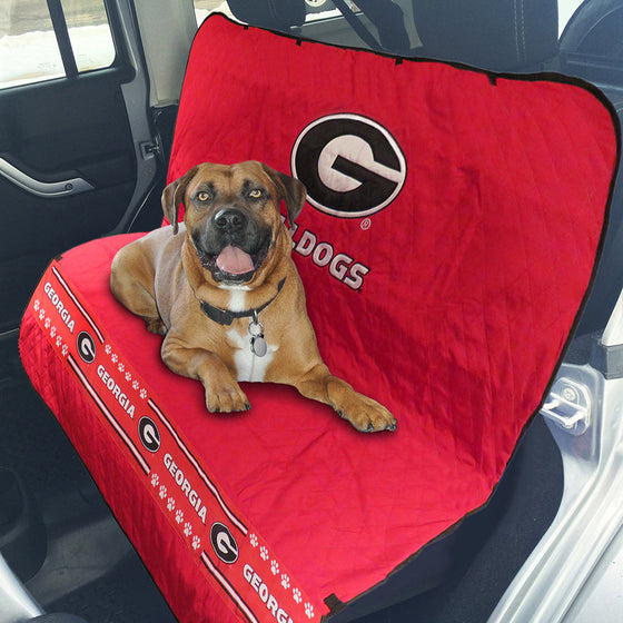Georgia Bulldogs Car Seat Cover Pets First - 757 Sports Collectibles
