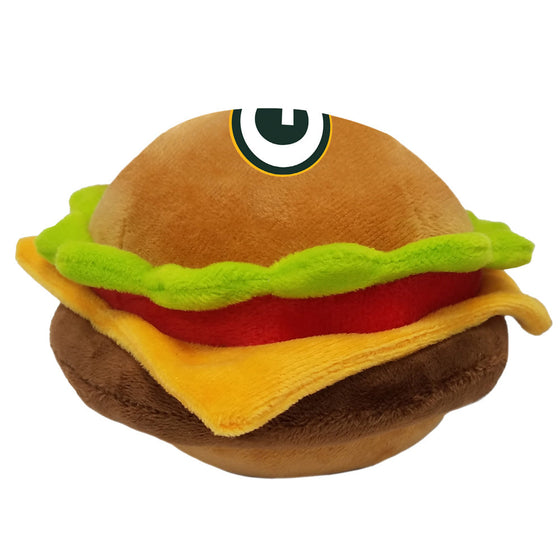 Green Bay Packers Hamburger Toy by Pets First - 757 Sports Collectibles