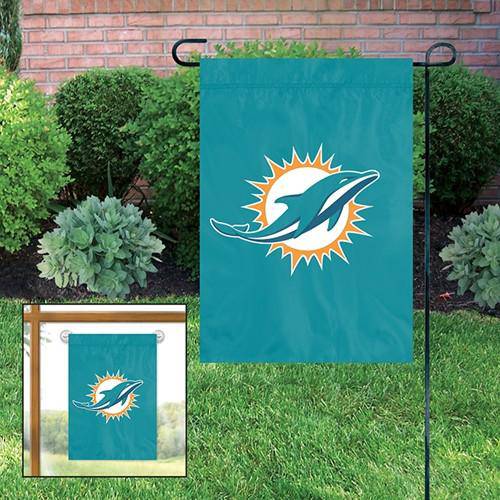 Miami Dolphins Embroidered 15"x10.5" Premium Garden Mini Flag Banner - 757 Sports Collectibles