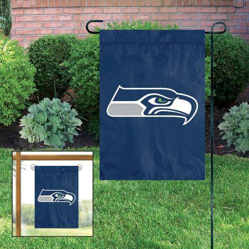 Seattle Seahawks Embroidered 15"x10.5" Premium Garden Mini Flag Banner - 757 Sports Collectibles