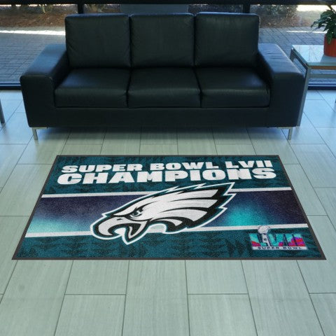 Philadelphia Eagles Super Bowl LVII 4X6 Logo Mat - Landscape