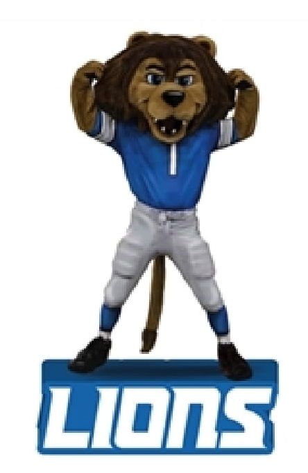 Preorder - NFL Detroit Lions 12" Mascot Statue - Ships in August