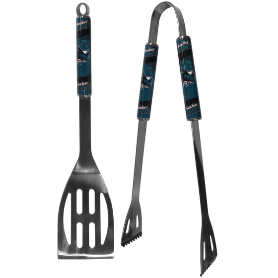 San Jose Sharks�� 2 pc Steel BBQ Tool Set (SSKG) - 757 Sports Collectibles