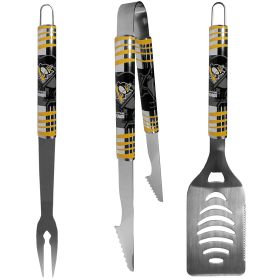 Pittsburgh Penguins�� 3 pc Tailgater BBQ Set (SSKG) - 757 Sports Collectibles