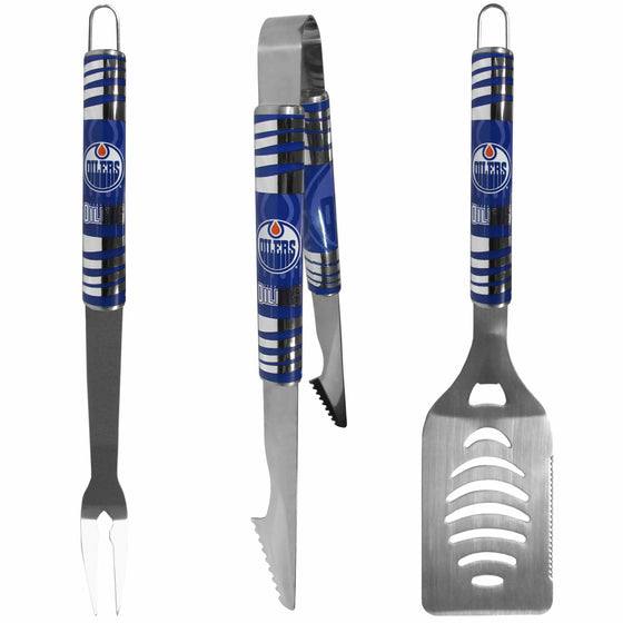 Edmonton Oilers�� 3 pc Tailgater BBQ Set (SSKG) - 757 Sports Collectibles