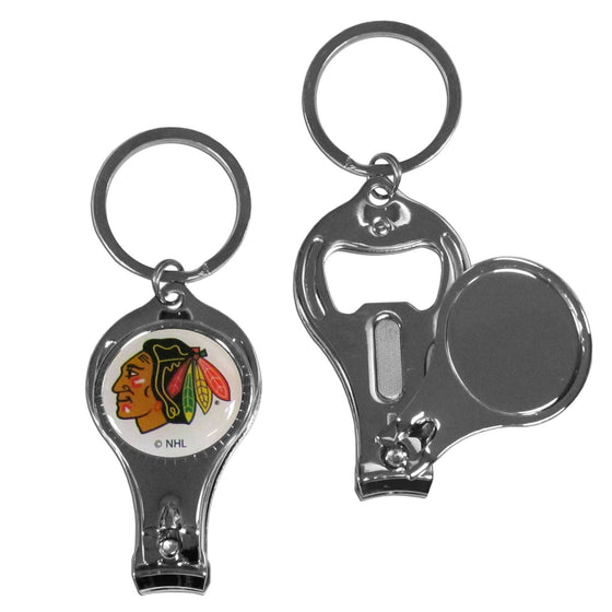 Chicago Blackhawks�� Nail Care/Bottle Opener Key Chain (SSKG) - 757 Sports Collectibles