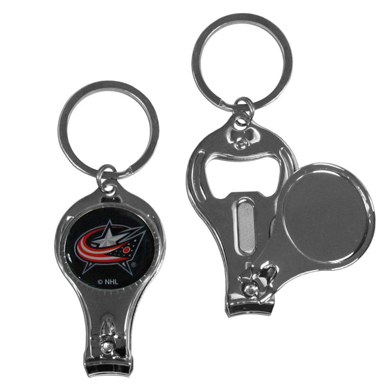 Columbus Blue Jackets�� Nail Care/Bottle Opener Key Chain (SSKG) - 757 Sports Collectibles