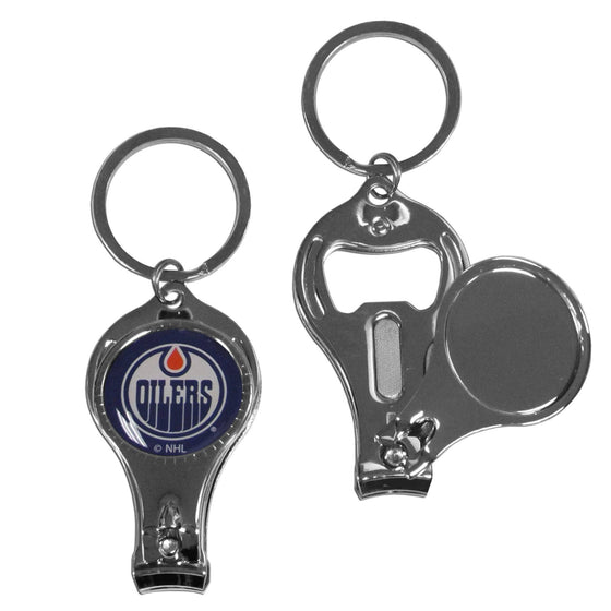 Edmonton Oilers�� Nail Care/Bottle Opener Key Chain (SSKG) - 757 Sports Collectibles