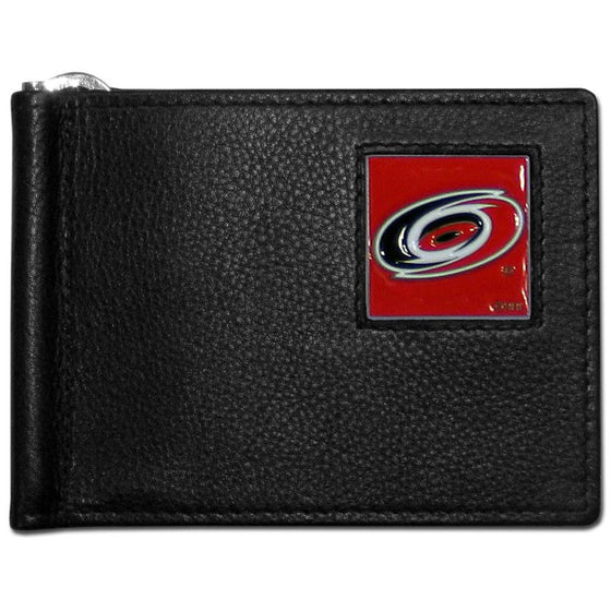 Carolina Hurricanes�� Leather Bill Clip Wallet (SSKG) - 757 Sports Collectibles