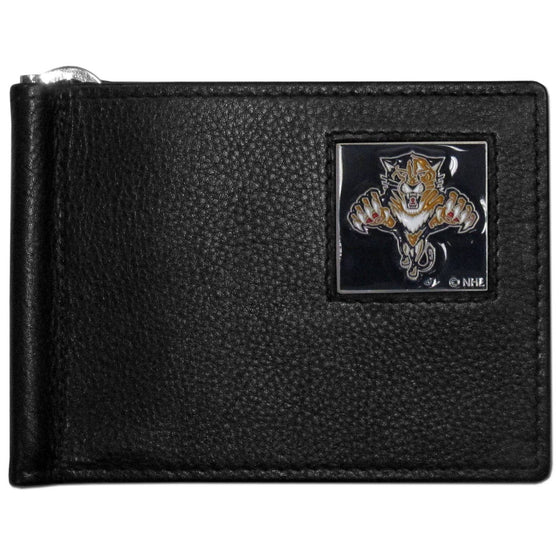 Florida Panthers�� Leather Bill Clip Wallet (SSKG) - 757 Sports Collectibles