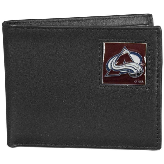 Colorado Avalanche�� Leather Bi-fold Wallet Packaged in Gift Box (SSKG) - 757 Sports Collectibles