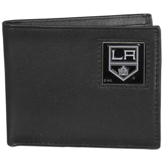 Los Angeles Kings�� Leather Bi-fold Wallet Packaged in Gift Box (SSKG) - 757 Sports Collectibles