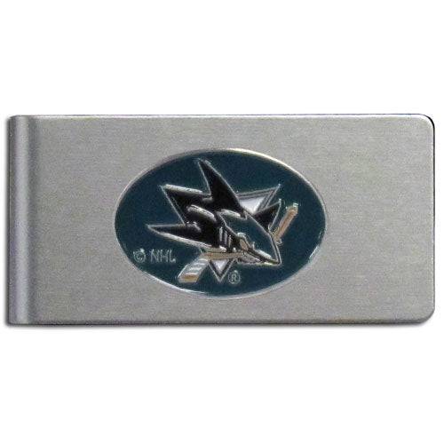 San Jose Sharks�� Brushed Metal Money Clip (SSKG) - 757 Sports Collectibles