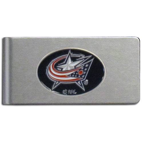 Columbus Blue Jackets�� Brushed Metal Money Clip (SSKG) - 757 Sports Collectibles