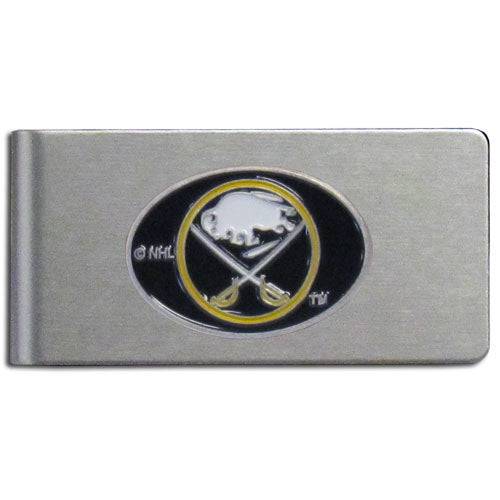 Buffalo Sabres�� Brushed Metal Money Clip (SSKG) - 757 Sports Collectibles