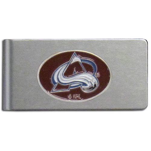 Colorado Avalanche�� Brushed Metal Money Clip (SSKG) - 757 Sports Collectibles