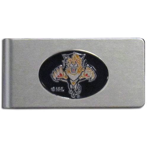 Florida Panthers�� Brushed Metal Money Clip (SSKG) - 757 Sports Collectibles