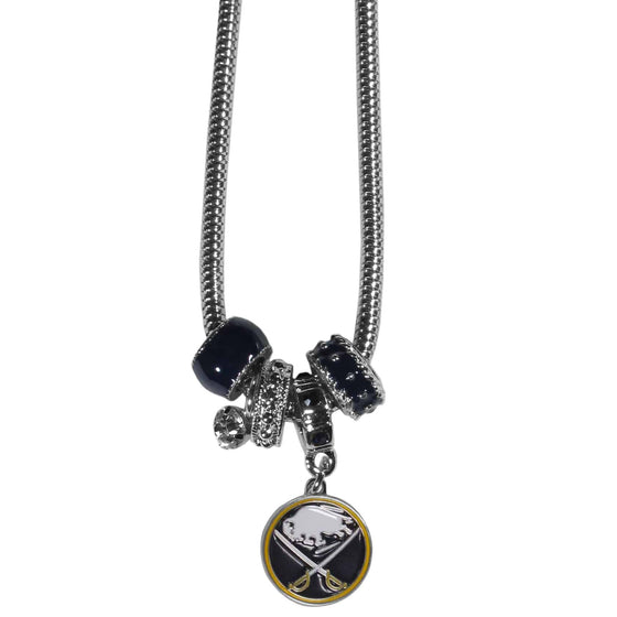 Buffalo Sabres�� Euro Bead Necklace (SSKG) - 757 Sports Collectibles