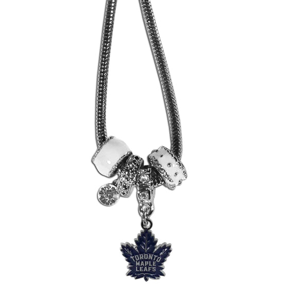 Toronto Maple Leafs�� Euro Bead Necklace (SSKG) - 757 Sports Collectibles