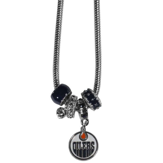 Edmonton Oilers�� Euro Bead Necklace (SSKG) - 757 Sports Collectibles