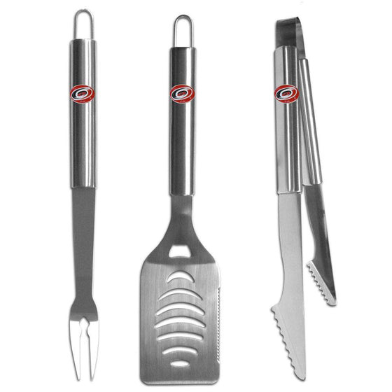 Carolina Hurricanes�� 3 pc Stainless Steel BBQ Set (SSKG) - 757 Sports Collectibles