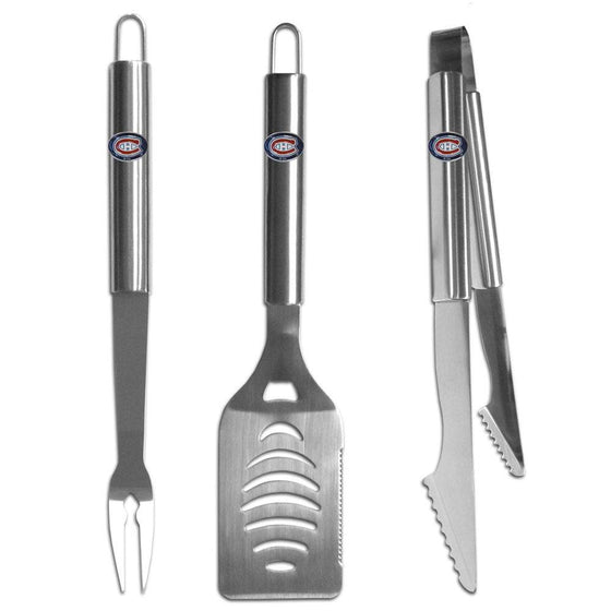 Montreal Canadiens�� 3 pc Stainless Steel BBQ Set (SSKG) - 757 Sports Collectibles