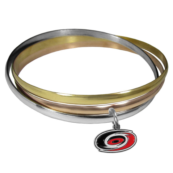 Carolina Hurricanes Tri-color Bangle Bracelet