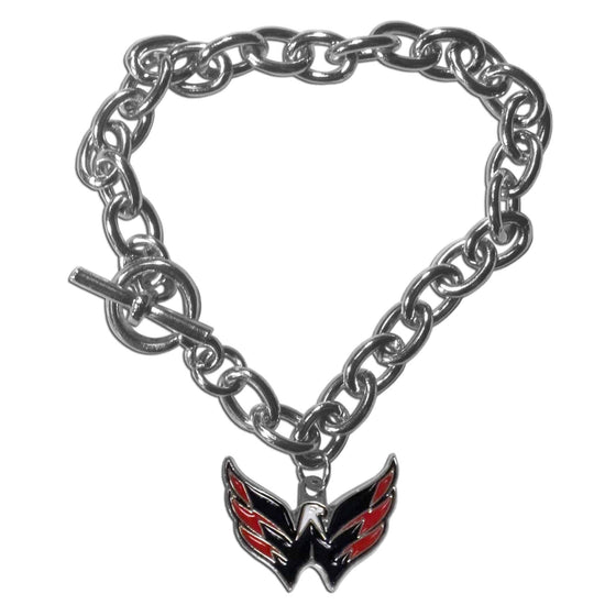 Washington Capitals�� Charm Chain Bracelet (SSKG) - 757 Sports Collectibles