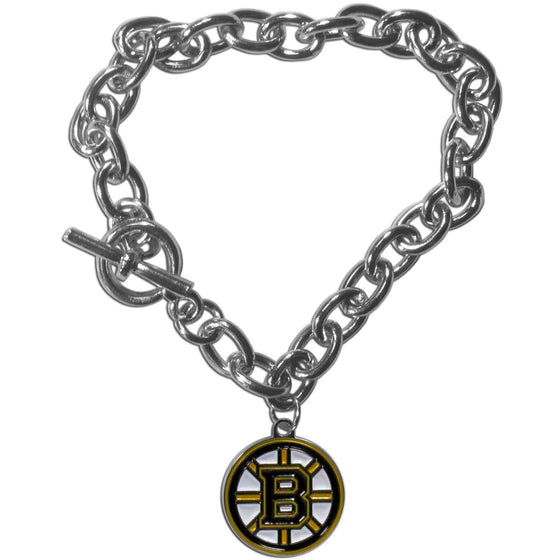 Boston Bruins�� Charm Chain Bracelet (SSKG) - 757 Sports Collectibles