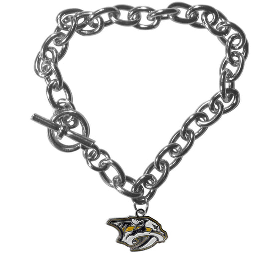 Nashville Predators�� Charm Chain Bracelet (SSKG) - 757 Sports Collectibles