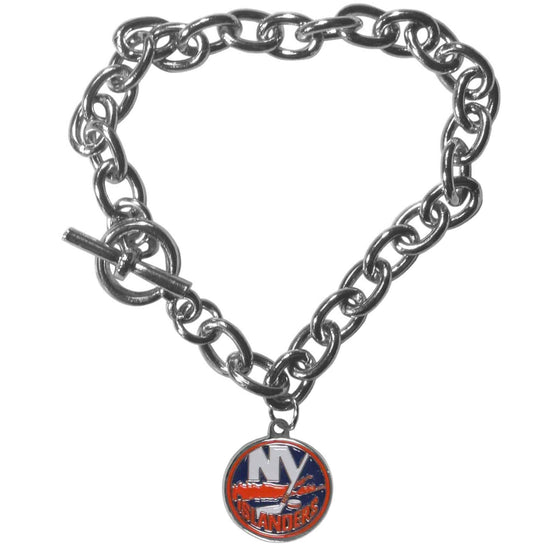 New York Islanders�� Charm Chain Bracelet (SSKG) - 757 Sports Collectibles