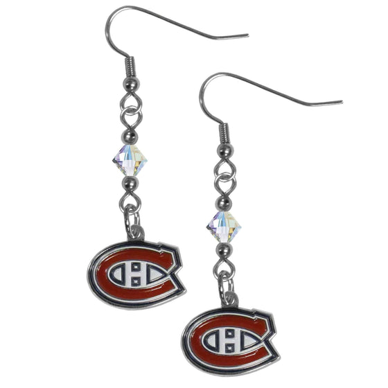 Montreal Canadiens�� Crystal Dangle Earrings (SSKG) - 757 Sports Collectibles