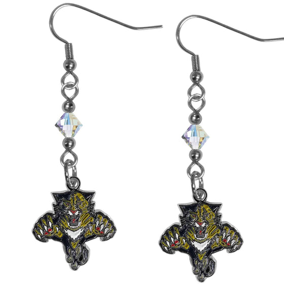 Florida Panthers�� Crystal Dangle Earrings (SSKG) - 757 Sports Collectibles