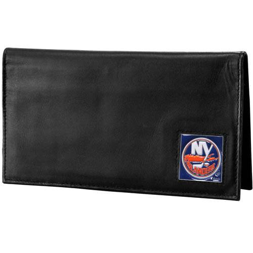 New York Islanders�� Deluxe Leather Checkbook Cover (SSKG) - 757 Sports Collectibles