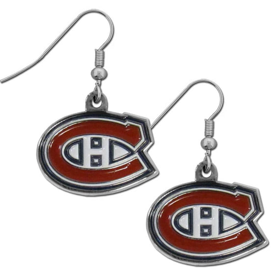 Montreal Canadiens�� Chrome Dangle Earrings (SSKG) - 757 Sports Collectibles