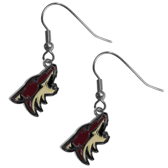 Arizona Coyotes�� Chrome Dangle Earrings (SSKG) - 757 Sports Collectibles