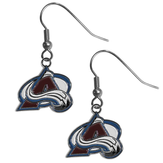 Colorado Avalanche�� Chrome Dangle Earrings (SSKG) - 757 Sports Collectibles