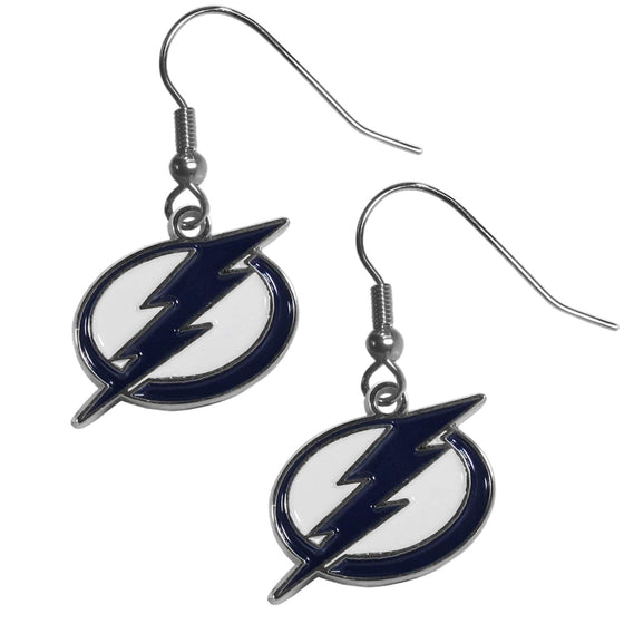 Tampa Bay Lightning�� Chrome Dangle Earrings (SSKG) - 757 Sports Collectibles