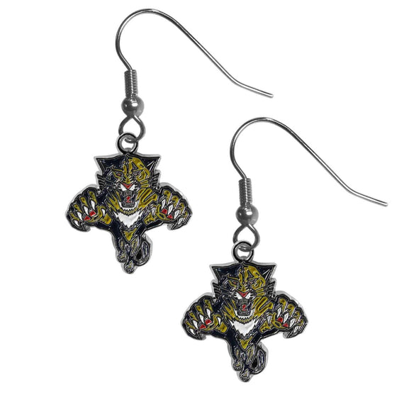 Florida Panthers�� Chrome Dangle Earrings (SSKG) - 757 Sports Collectibles