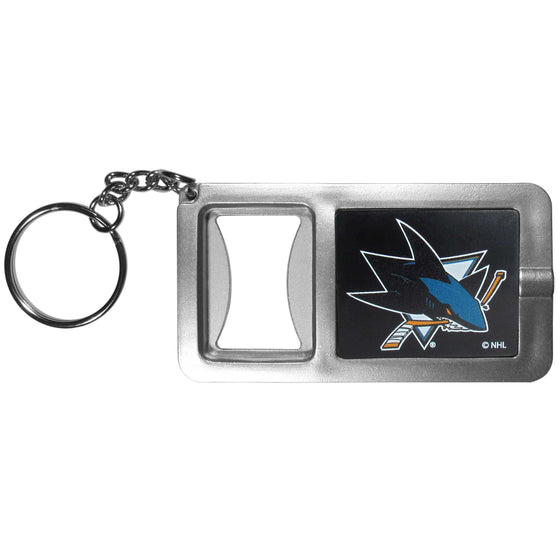 San Jose Sharks�� Flashlight Key Chain with Bottle Opener (SSKG) - 757 Sports Collectibles