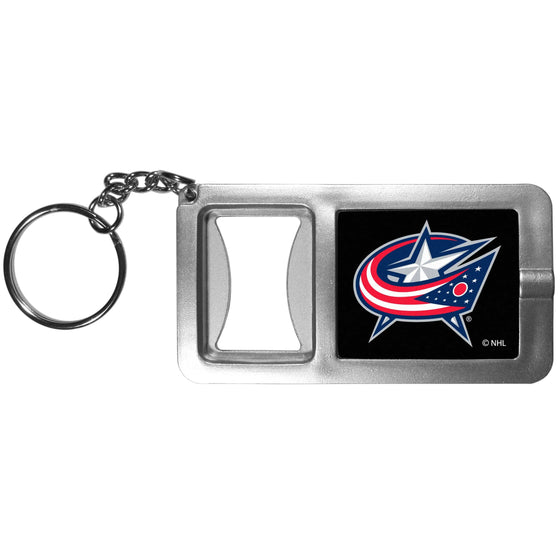 Columbus Blue Jackets�� Flashlight Key Chain with Bottle Opener (SSKG) - 757 Sports Collectibles