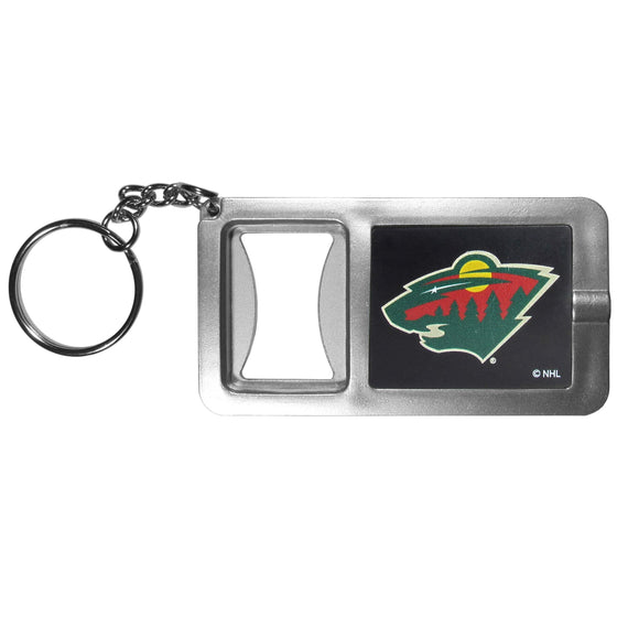 Minnesota Wild�� Flashlight Key Chain with Bottle Opener (SSKG) - 757 Sports Collectibles